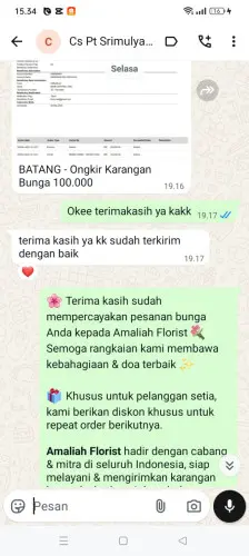 Testimonial Papan Bunga cadassari