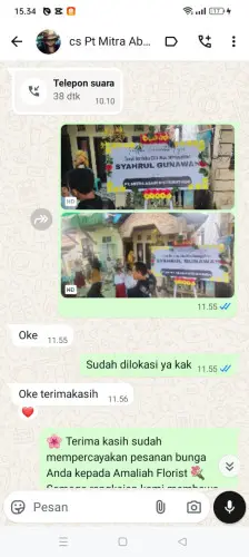 Testimonial Papan Bunga cadassari